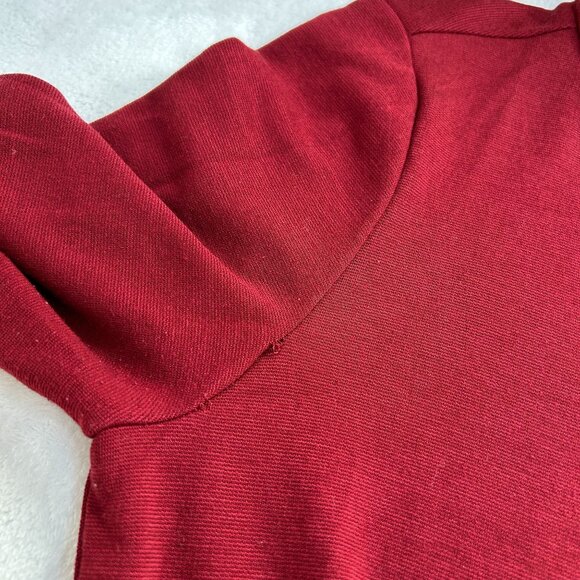 Maggy London Womens Red & Black Button Detail 3/4 Sleeve Dress Size 8 Stretch - Picture 5 of 9